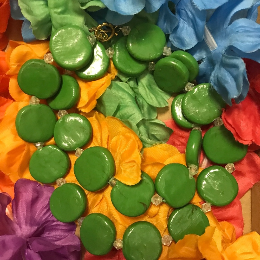 22” One of Kind Green Necklace